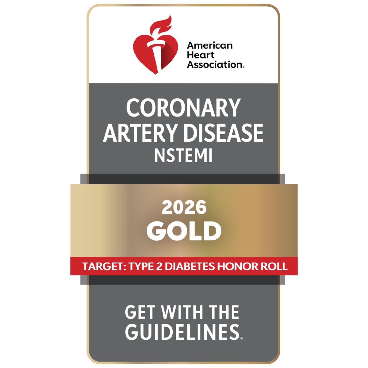 American Heart Association - 2026 Gold Coronary Artery Disease NSTEMI - Get with the Guidelines