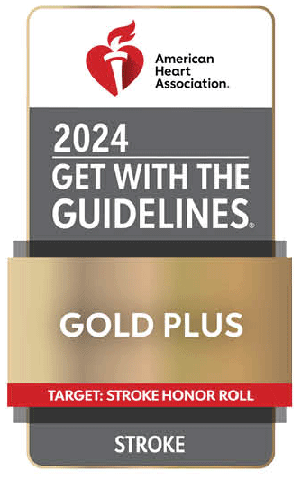 American Heart Association 2024 Get with the Guidelines, Gold Plus, Target: Stroke Honor Roll, Stroke