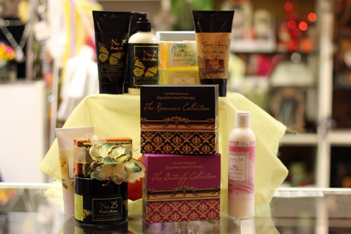 Displayed Camille Beckman collection at Memorial Gift Shop Displayed Camille Beckman collection at Memorial Gift Shop