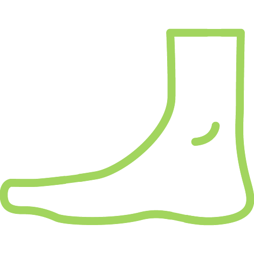 Green foot icon