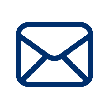 Blue mail icon