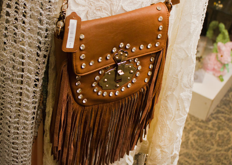Displayed purse at Memorial Gift Shop Displayed purse at Memorial Gift Shop
