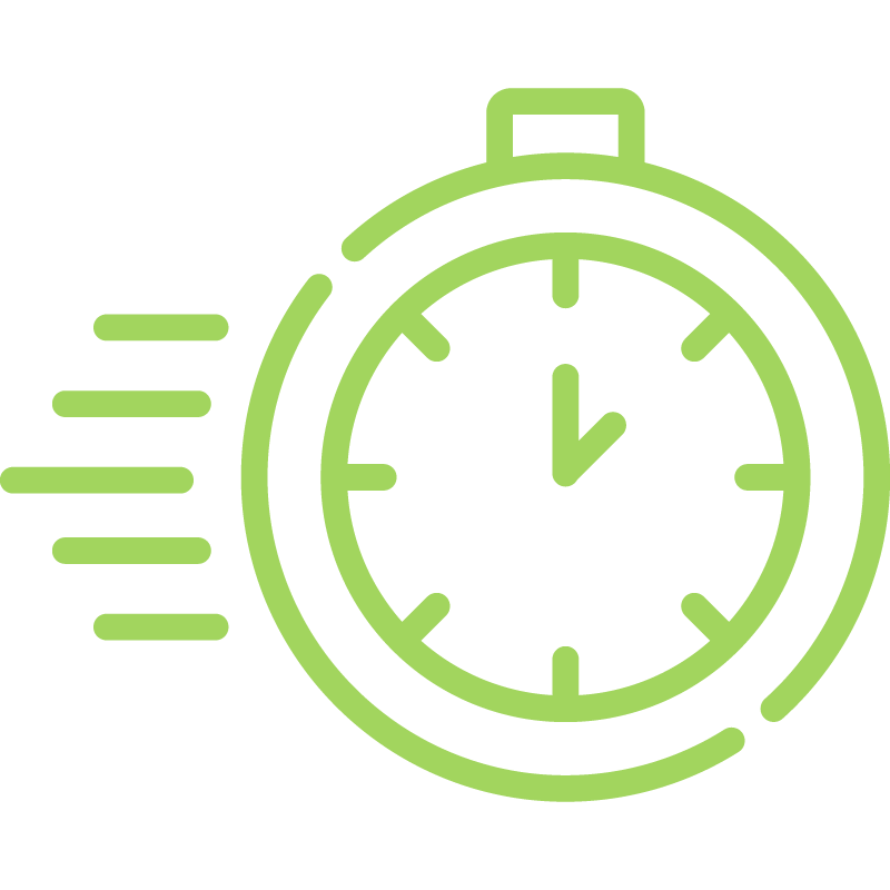 green fast clock icon green fast clock icon