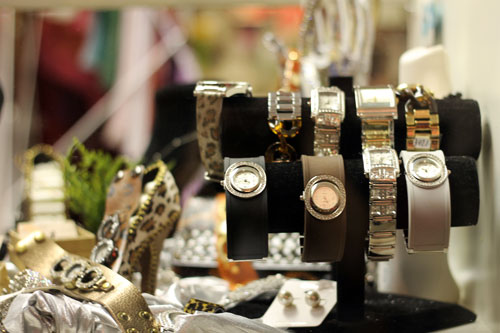 Displayed watches at Memorial Gift Shop Displayed watches at Memorial Gift Shop